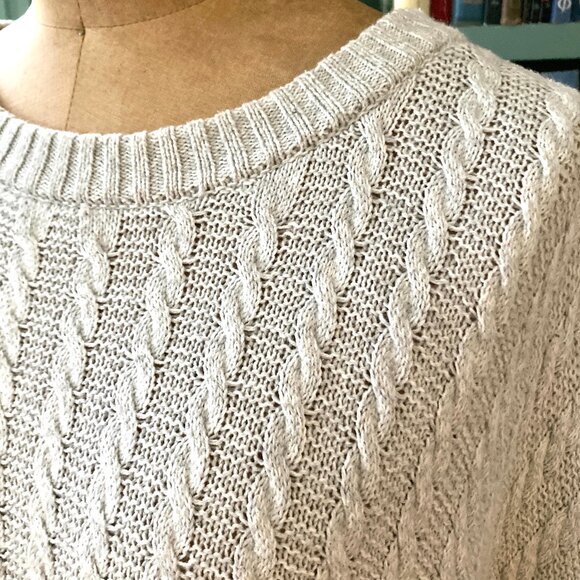 Vince Camuto Mixed Knit Poncho, oversized - Picture 8 of 12